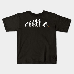 Evolution Of A Lawn Bowler - Lawn Bowling Kids T-Shirt